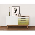 Avon sideboard i retro design - Eg/Abbey