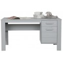 Skrivebord i fyrretræ H74 x B141 x D59 cm - Stålgrå
