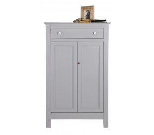 Kabinet i lakeret fyrretræ H142 x B100 x D38 cm - Hvid 2