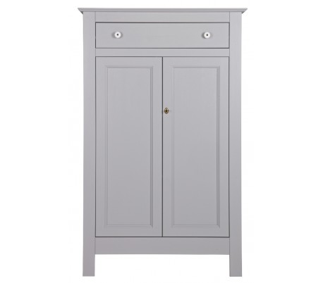 Kabinet i lakeret fyrretræ H142 x B100 x D38 cm - Hvid