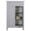 Kabinet i lakeret fyrretræ H142 x B100 x D38 cm - Hvid