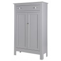Kabinet i lakeret fyrretræ H142 x B100 x D38 cm - Hvid