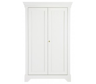 Skab i lakeret fyrretræ H191 x B118 x D47 cm - Betongrå