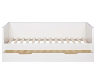 Sengetøjsskuffer H21 x 198 x 70 cm - Hvid 2