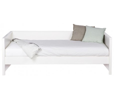 Jade børneseng 209 x 100 cm inkl. bund - Hvid