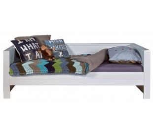 Børneseng 208 x 100 cm inkl. bund - Rustik grøn 2