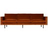 Rodeo 3-personers sofa i velour B277 cm - Rust