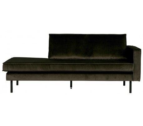 2,5-personers sofa i velour B190 cm - Rust