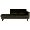 2,5-personers sofa i velour B190 cm - Rust