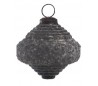 Jule ophæng i glas Ø7 cm - Rustik grå