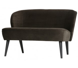 Sofabænk i velour H73 x B110 x D72 cm - Rust 2