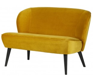 Sofabænk i velour H73 x B110 x D72 cm - Rust 2