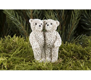 Gyngehest på pind til krans H8 cm - Creme