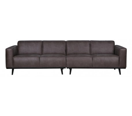 4-personers sofa i velour 280 cm - Varm grøn