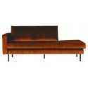 Daybed sofa i velour B206 cm - Mørkegrøn