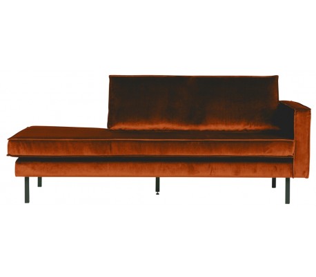 Daybed sofa i velour B206 cm - Mørkegrøn