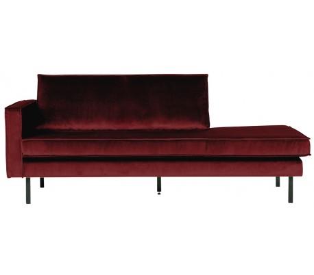 Daybed sofa i velour B206 cm - Dark night blue
