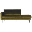 Daybed sofa i velour B206 cm - Blå