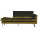 Daybed sofa i velour B206 cm - Oliven