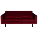 2,5-personers sofa i velour B190 cm - Dark night blue
