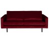 Rodeo 2,5-personers sofa i velour B190 cm - Rød