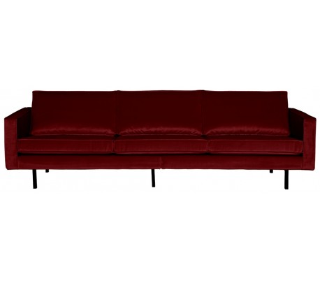 3-personers sofa i velour B277 cm - Dark night blue