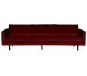Rodeo 3-personers sofa i velour B277 cm - Rød