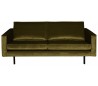 Rodeo 2,5-personers sofa i velour B190 cm - Oliven