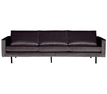 3-personers sofa i velour B277 cm - Oliven