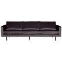 3-personers sofa i velour B277 cm - Oliven
