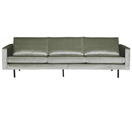 3-personers sofa i velour B277 cm - Antracit