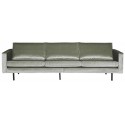 3-personers sofa i velour B277 cm - Antracit
