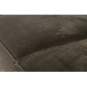Hjørnesofa i velour 274 x 210 cm - Varm grøn
