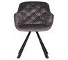 Spisebordsstol i velour H80,5 x B59,5 x D59 cm - Antracit