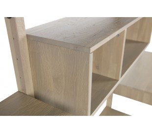 Hyldemodul i røget egetræ H1,5 x B80 x D25 cm 2