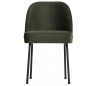 Spisebordsstol i velour H82,5 x B50 x D57 cm - Mørkegrøn
