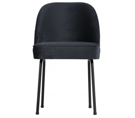 Spisebordsstol i velour H82,5 x B50 x D57 cm - Mørkegrøn