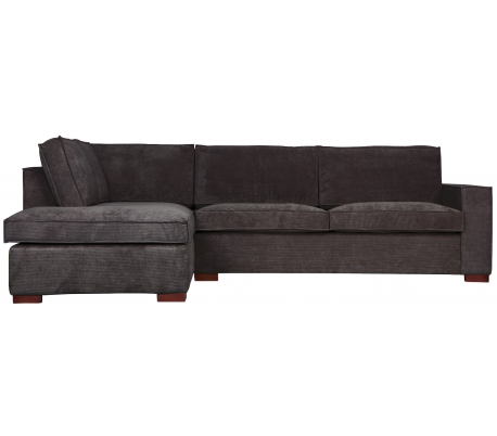 Moderne hjørnesofa med chaiselong 283 x 197 cm - Mørkegrå