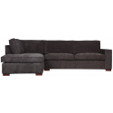 Moderne hjørnesofa med chaiselong 283 x 197 cm - Mørkegrå
