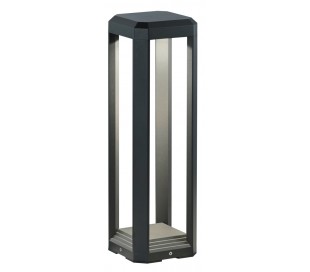 Havelampe H50 9W LED med sensor - Sort