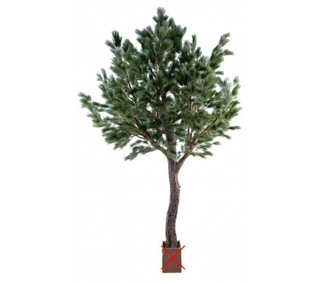 Stort kunstigt fyrretræ H260 cm