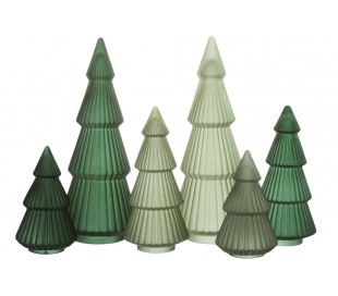 Juletræ i glas H40 x Ø18 cm - Assorteret grøn 2