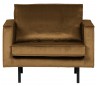 Rodeo Lænestol i velour B105 cm - Honning