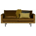 2,5-personers sofa i velour B190 cm - Oliven