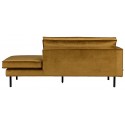 Daybed sofa i velour B206 cm - Oliven