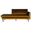 Daybed sofa i velour B206 cm - Oliven