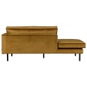 Daybed sofa i velour B206 cm - Oliven