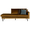 Daybed sofa i velour B206 cm - Oliven