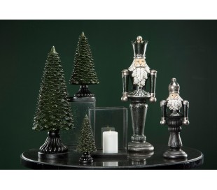 Nøddeknækker soldat i polyresin assorteret H65 cm - Antik grøn 2