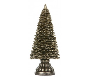 Juletræ i polyresin H23,5 cm - Antik grøn